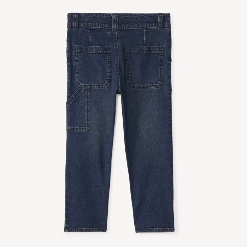 Ballonjeans in donkerblauw denim jongens