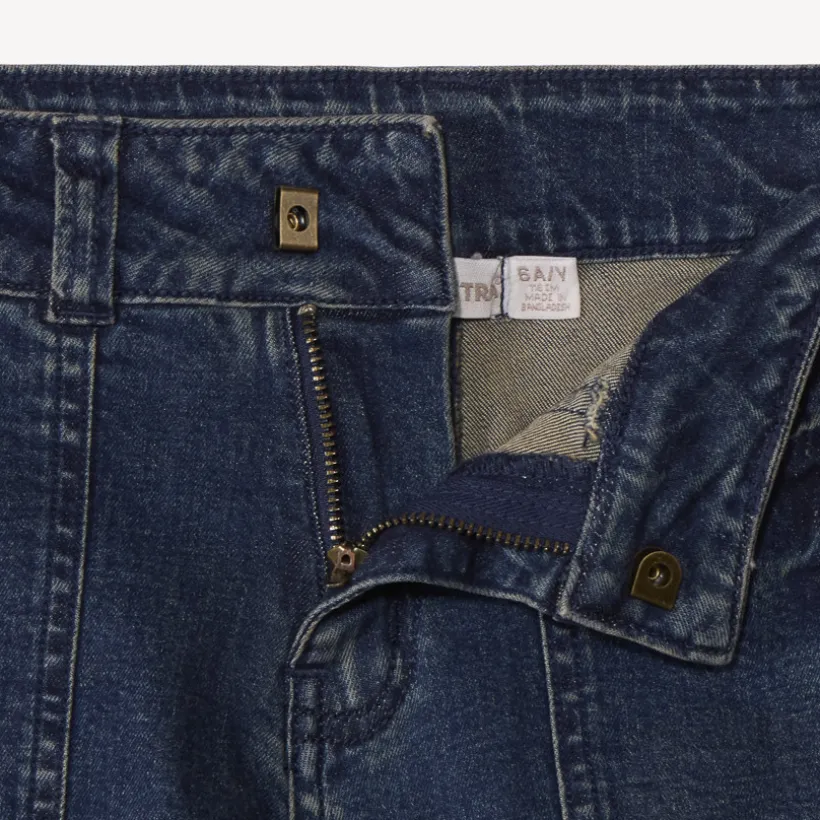 Ballonjeans in donkerblauw denim jongens