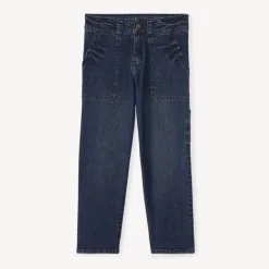 Ballonjeans in donkerblauw denim jongens