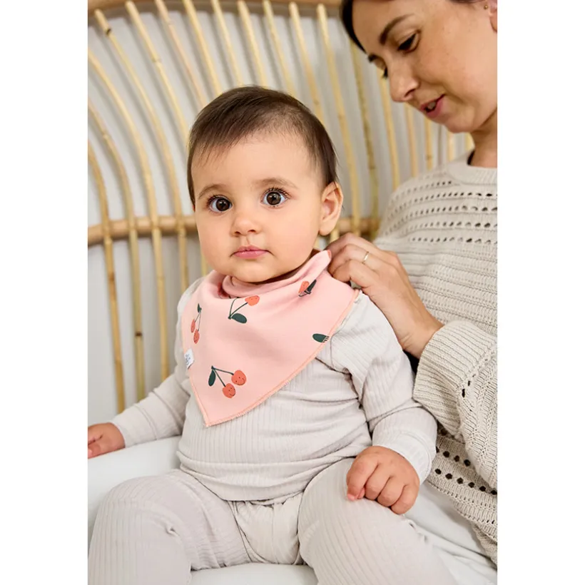 Bandana baby waterproof Happy Fruit 2stks Cherry