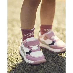 Baskets de sport à empiècements contrastés pour bébé fille