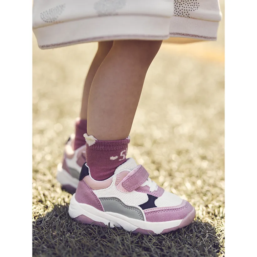 Baskets de sport à empiècements contrastés pour bébé fille