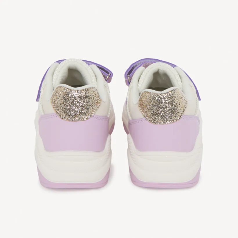 Baskets de sport à mesh et paillettes fille