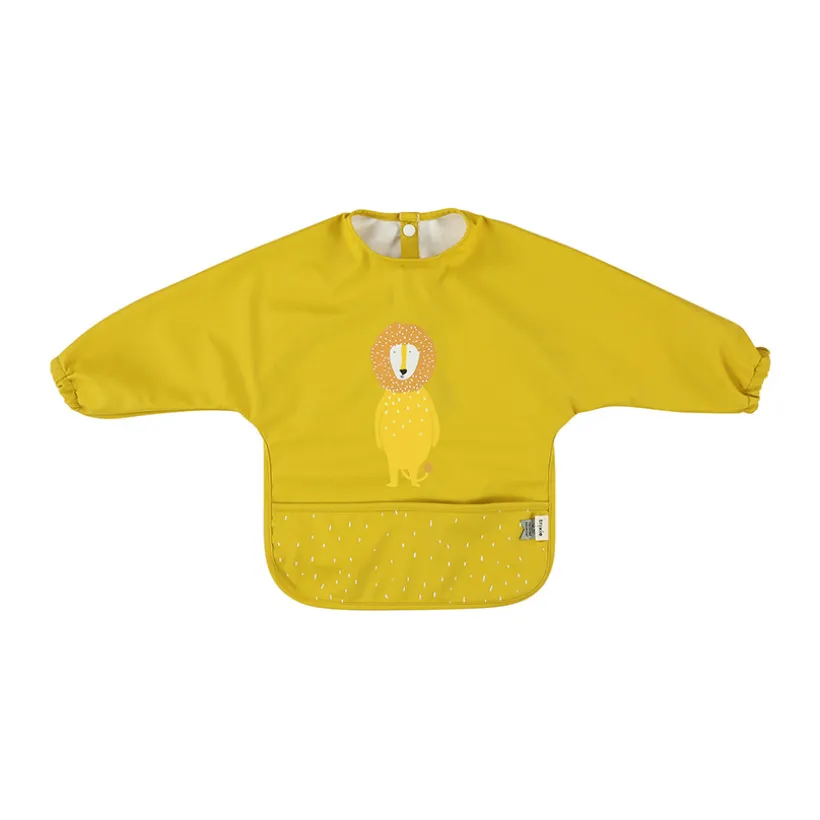 Bavoir tablier imperméable à poche Mr. Lion jaune