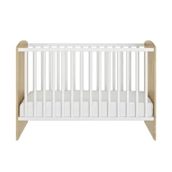 Bed Arthur 60x120 cm - Wit/Eiken