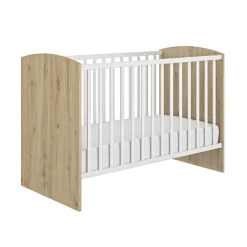 Bed Arthur 60x120 cm - Wit/Eiken