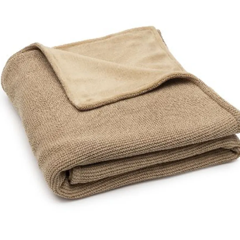 Beddeken Basic Knit /Fleece 100x150cm Hazel
