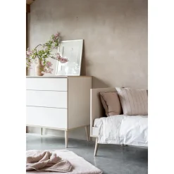Bed Flow 70x140cm omvormbaar in klein juniorbed 70x170 Clay