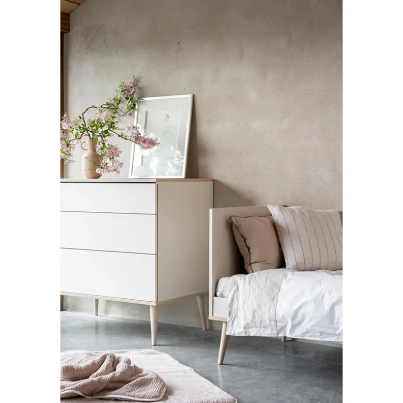Bed Flow 70x140cm omvormbaar in klein juniorbed 70x170 White