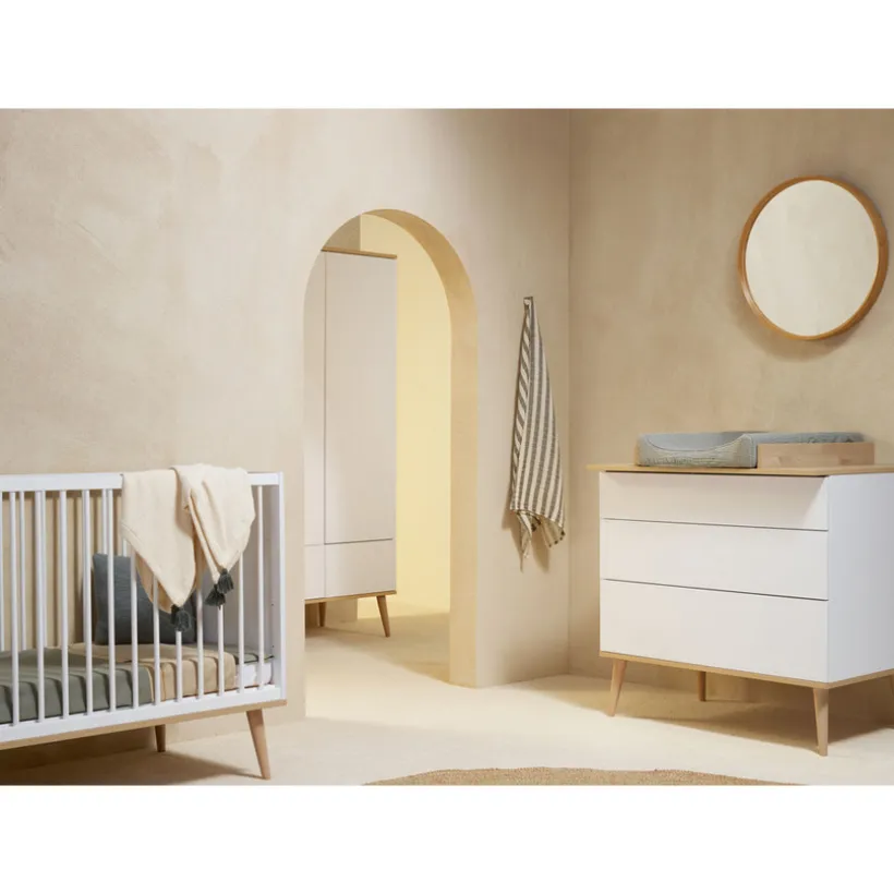 Bed Flow 60x120 cm - White