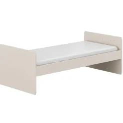 Bed Hazel 60x120cm omvormbaar 90x200cm Kasjmier beige / Eik montana