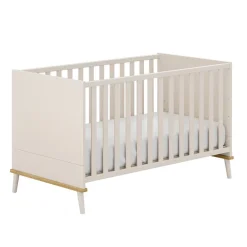 Bed Hazel 70x140 omvormbaar junior bed 70x140cm Kasjmier beige / Eik montana