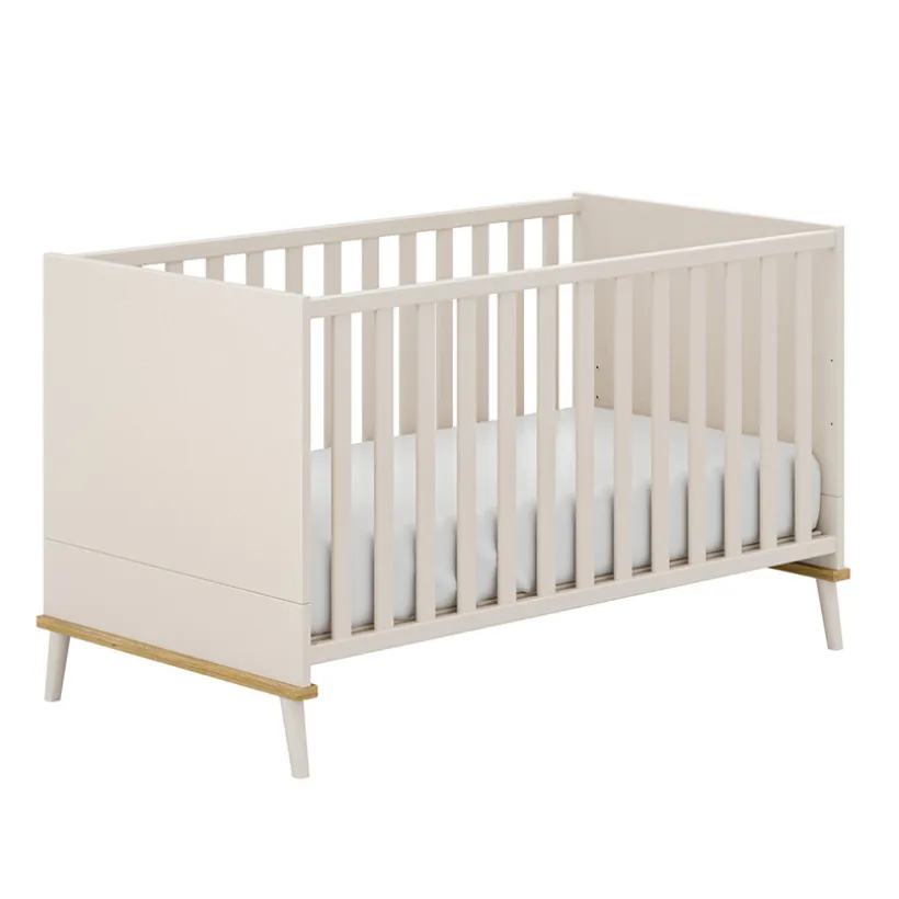 Bed Hazel 70x140 omvormbaar junior bed 70x140cm Kasjmier beige / Eik montana