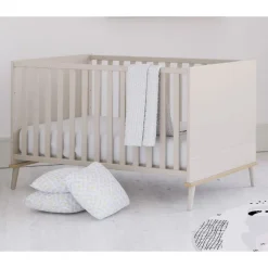 Bed Hazel 70x140 omvormbaar junior bed 70x140cm Kasjmier beige / Eik montana