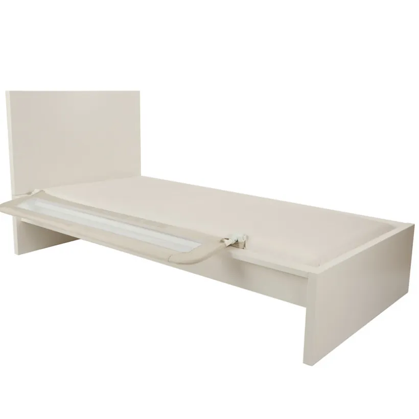 Bedhek met net en zak 150 cm beige