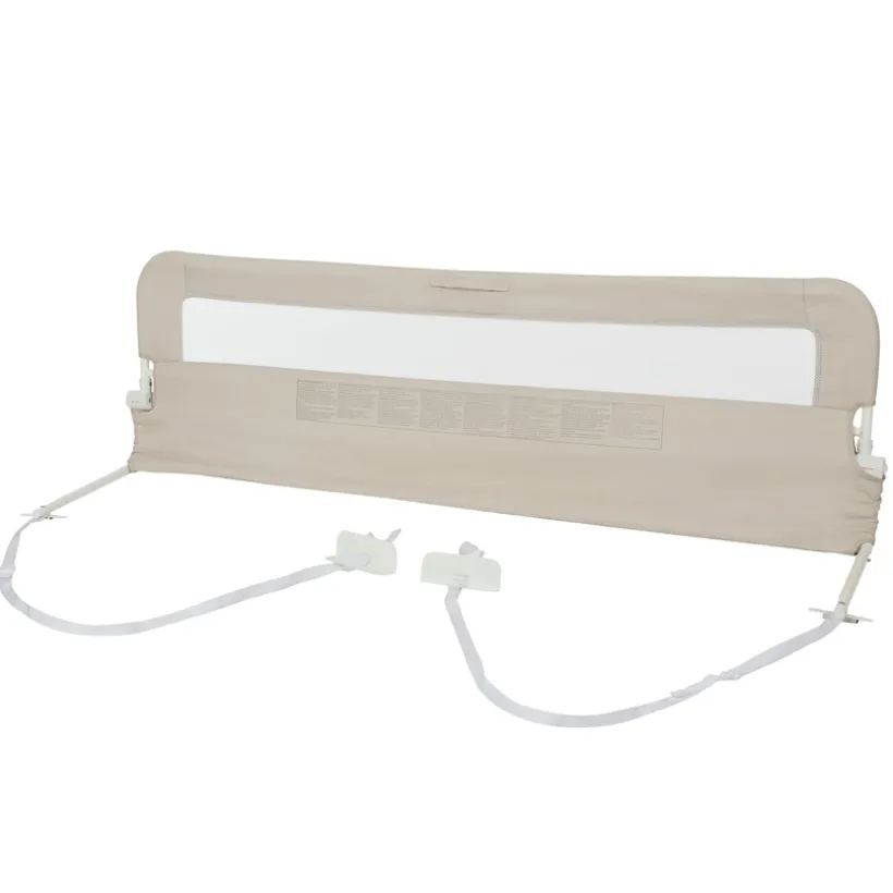 Bedhek met net en zak 150 cm beige