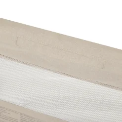 Bedhek met net en zak 150 cm beige