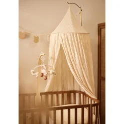 Bedhemel 245cm Stripe Oatmeal/Hazel