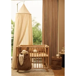 Bedhemel 245cm Stripe Oatmeal/Hazel
