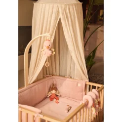 Bedhemel 245cm Stripe Oatmeal/Hazel