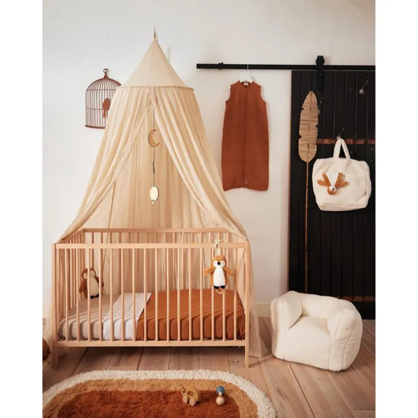 Bedhemel en Klamboe Vintage 245cm Nougat