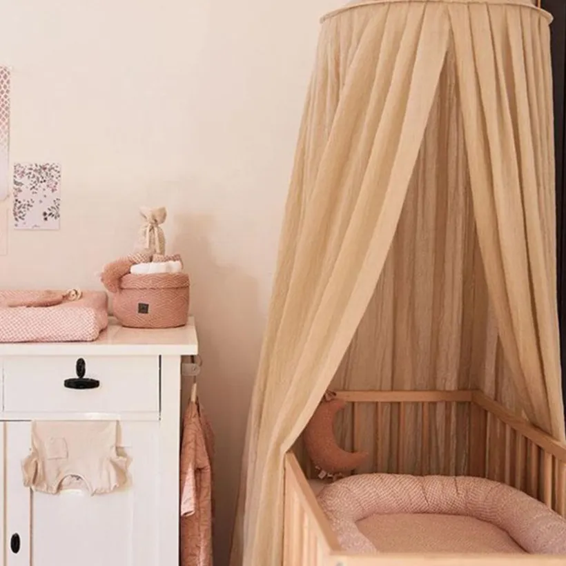Bedhemel en Klamboe Vintage 245cm Nougat