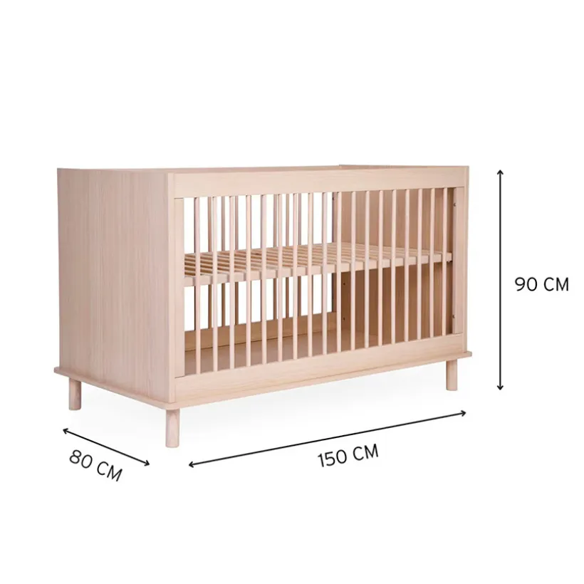 Bed met Lattenbodem Nordica 70X140CM Natural
