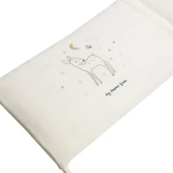 Bed omranding 3 panelen in fluweel Little Deer écru