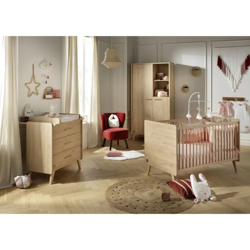 Bed omvormbaar Arty Little big bed 70x140 cm - Eiken Suave