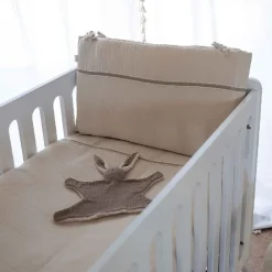 Bed/Parkomrander katoen Crème