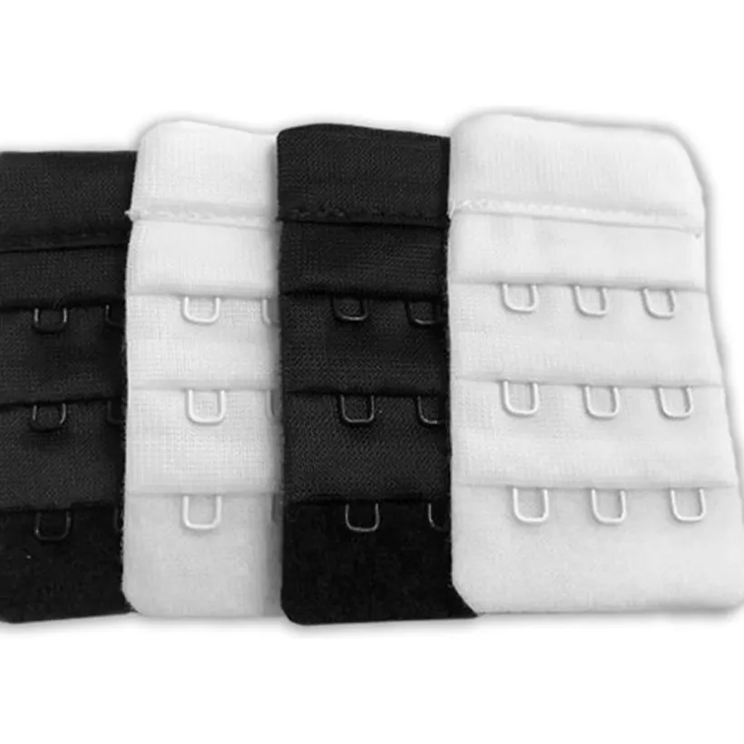 Beha-verlengers 4stuks zwart/wit