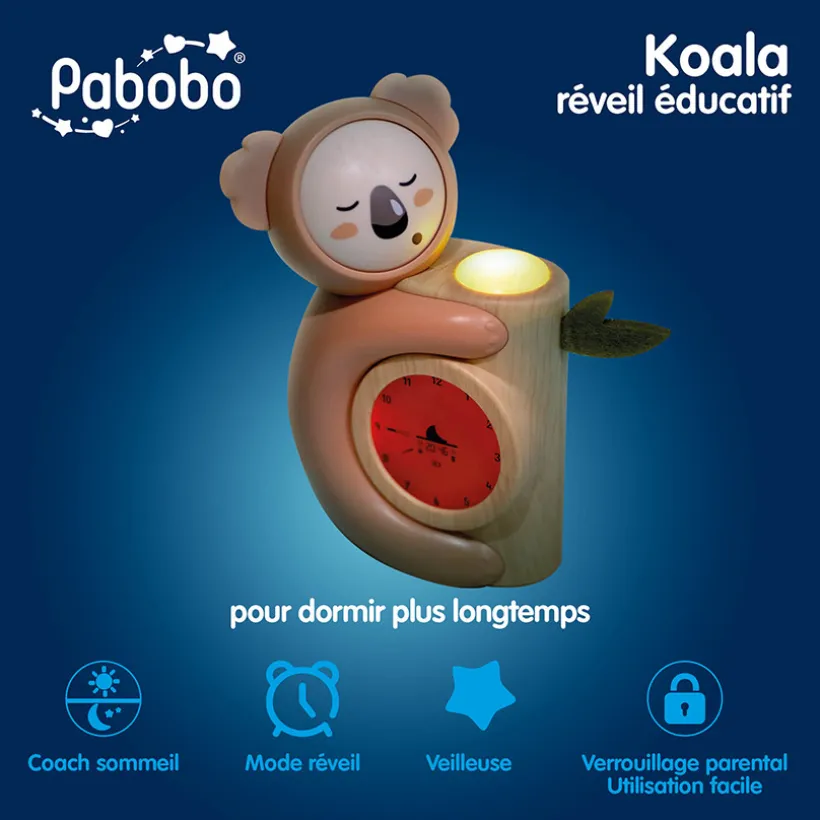 Beige Koala-wekker slaapgenoot vanaf 3 jaar Pabobo
