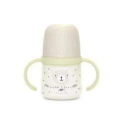 Bekerfles met handvatten 150 ml 6M+ Wild & Free Nacht en Dag Grijs