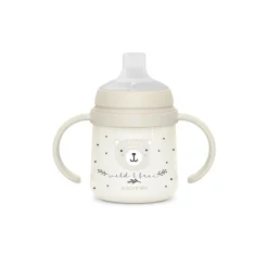 Bekerfles met handvatten 150 ml 6M+ Wild & Free Nacht en Dag Grijs