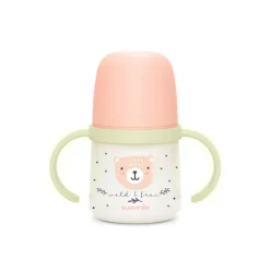 Beker met handvatten 150ml Wild&Free dag/nacht roze