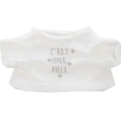 Bekleding voor pluche geboorteaankondiging "het is een meisje"