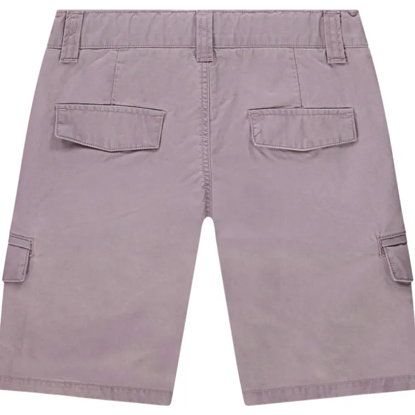 Bermuda cargo in effen twill voor jongen