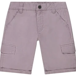 Bermuda cargo in effen twill voor jongen