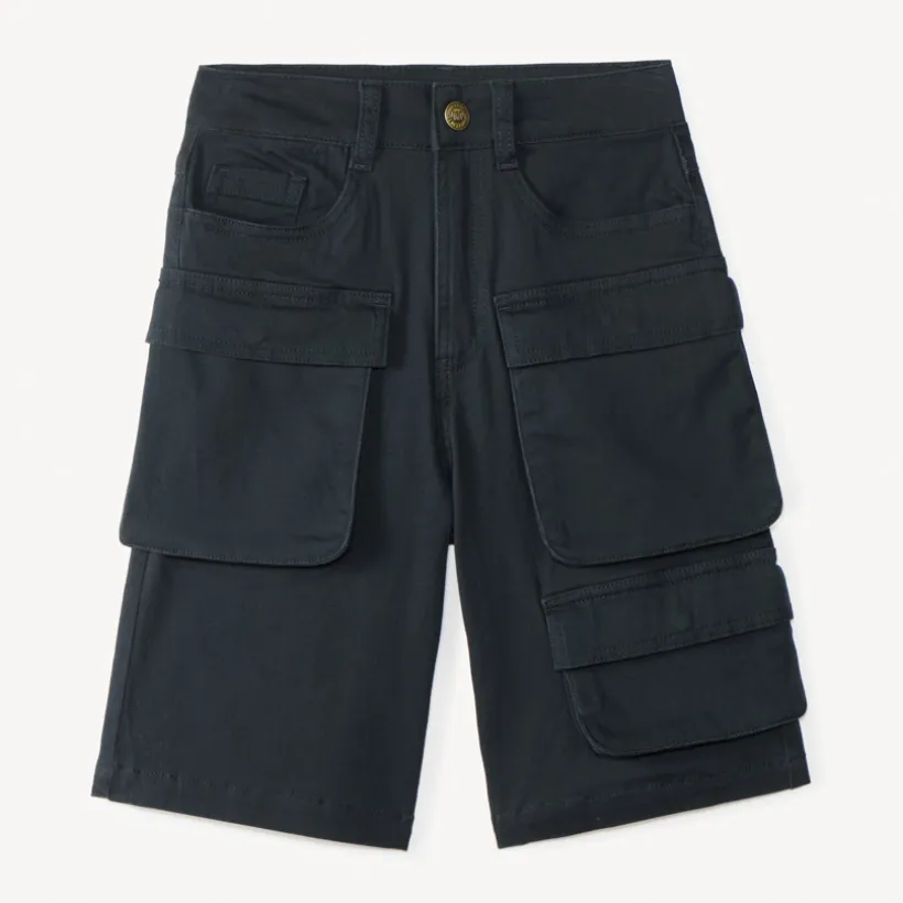 Bermuda cargo in twill jongens