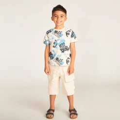Bermuda cargo in twill jongens