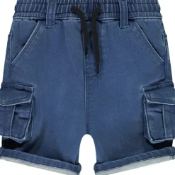 Bermuda denimlook met cargozakken voor babyjongen