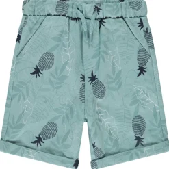 Bermuda fleece met ananasprint voor jongen