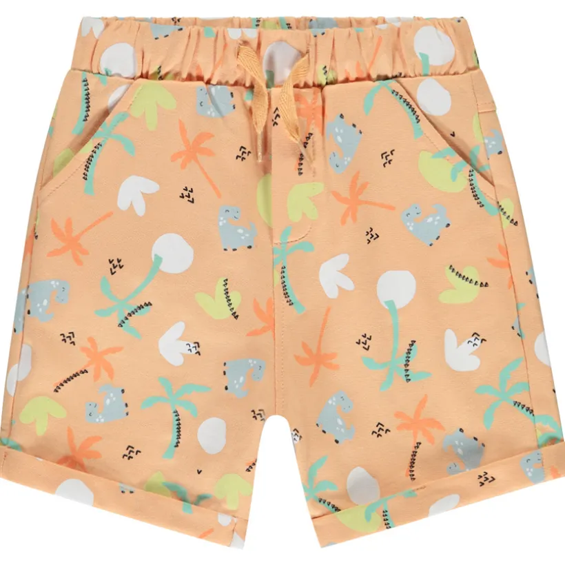 Bermuda fleece met fantasieprint voor babyjongens