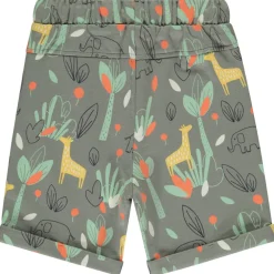 Bermuda fleece met safari-print voor jongen