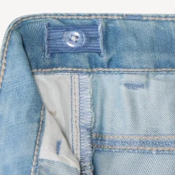 Bermuda in effen denim voor jongen