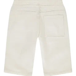 Bermuda in effen jeans met elastische taille voor jongens
