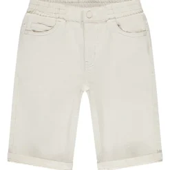 Bermuda in effen jeans met elastische taille voor jongens