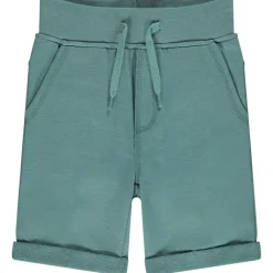 Bermuda in effen molleton met elastische taille jongens