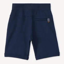 Bermuda in effen molleton met elastische taille jongens