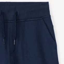 Bermuda in effen molleton met elastische taille jongens